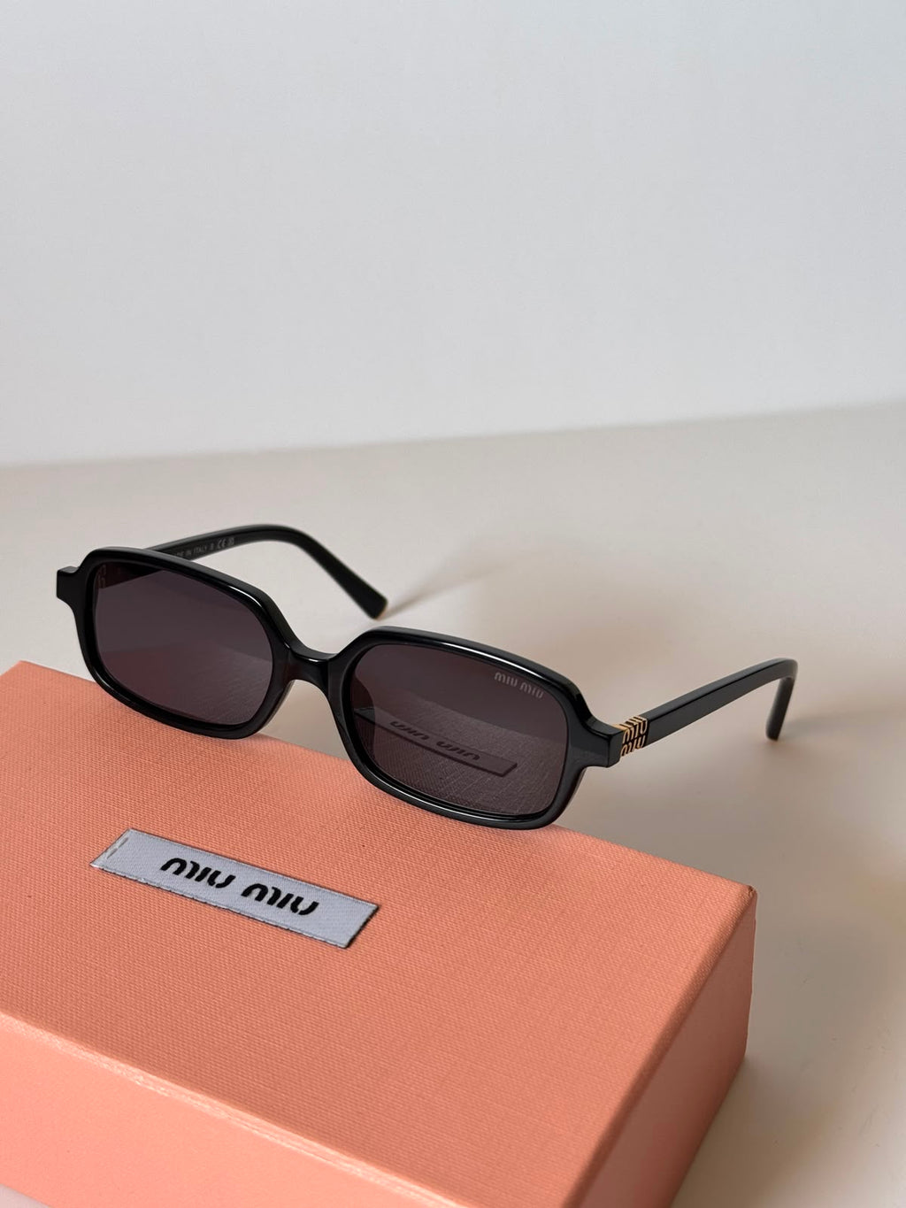 Miu Miu Regard Rectangle-Frame Sunglasses