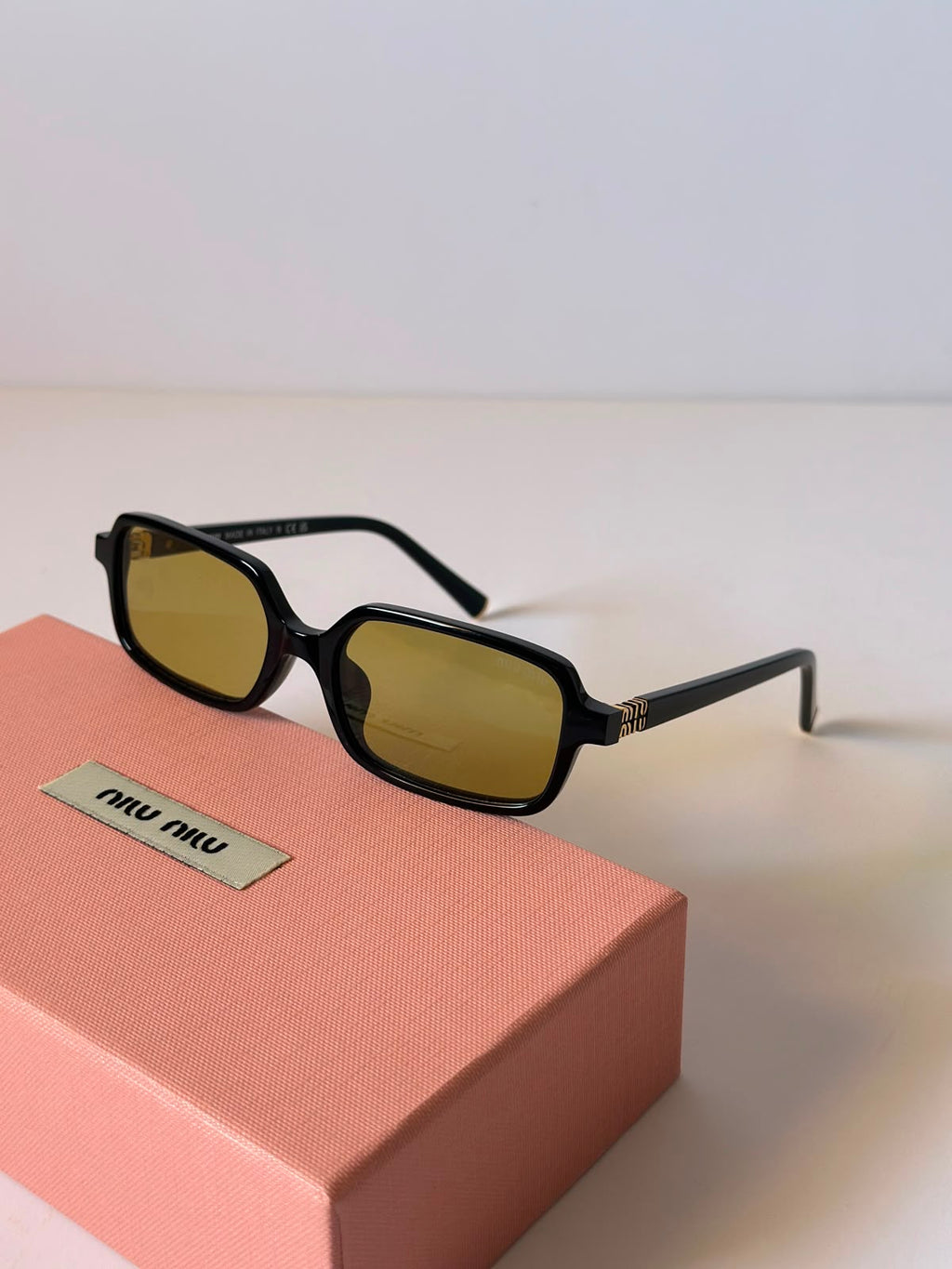 Miu Miu Regard Rectangle-Frame Sunglasses
