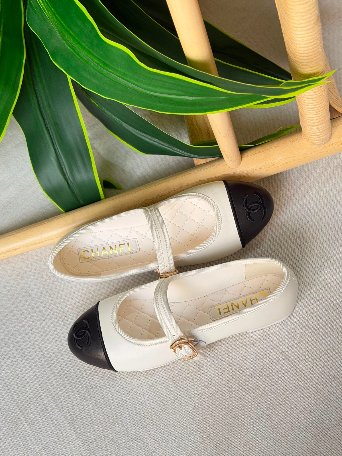 Chanel Lambskin Mary Jane Ballet Flats