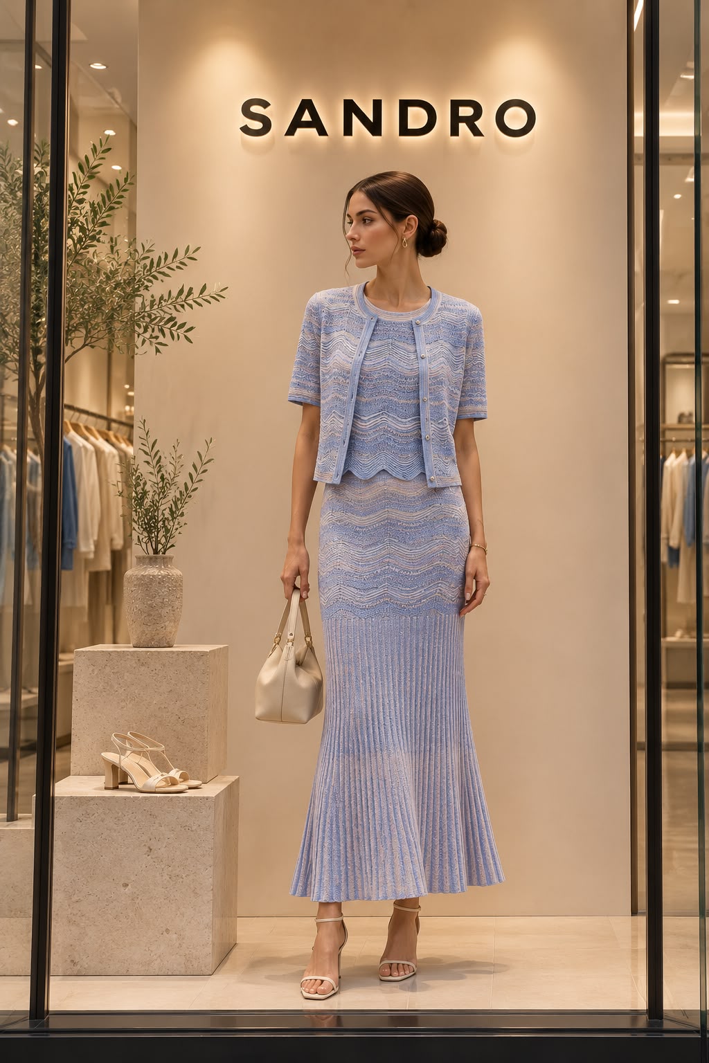 Sandro Maxi Decorative Knit Set