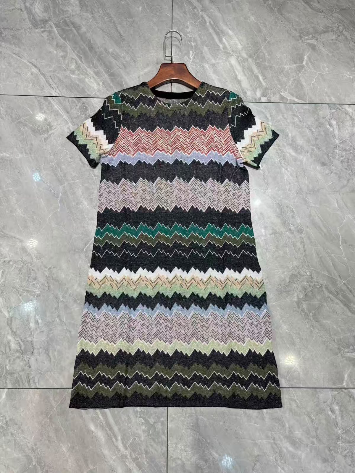 Missoni Mini Zigzag Short-Sleeve Dress
