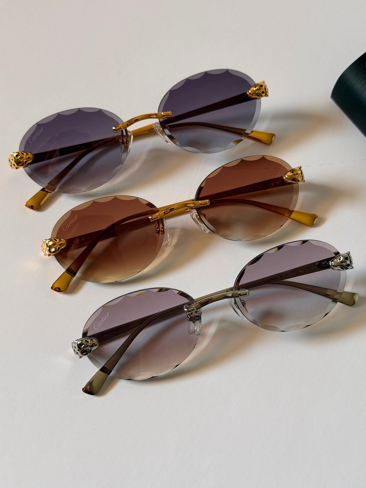 Cartier Rimless Oval Sunglasses