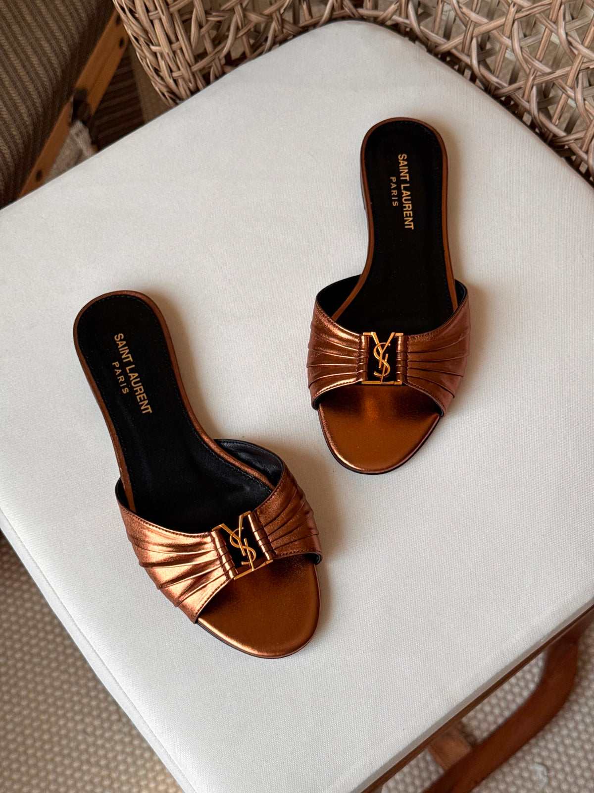 Saint Laurent Babylone Flat Slide