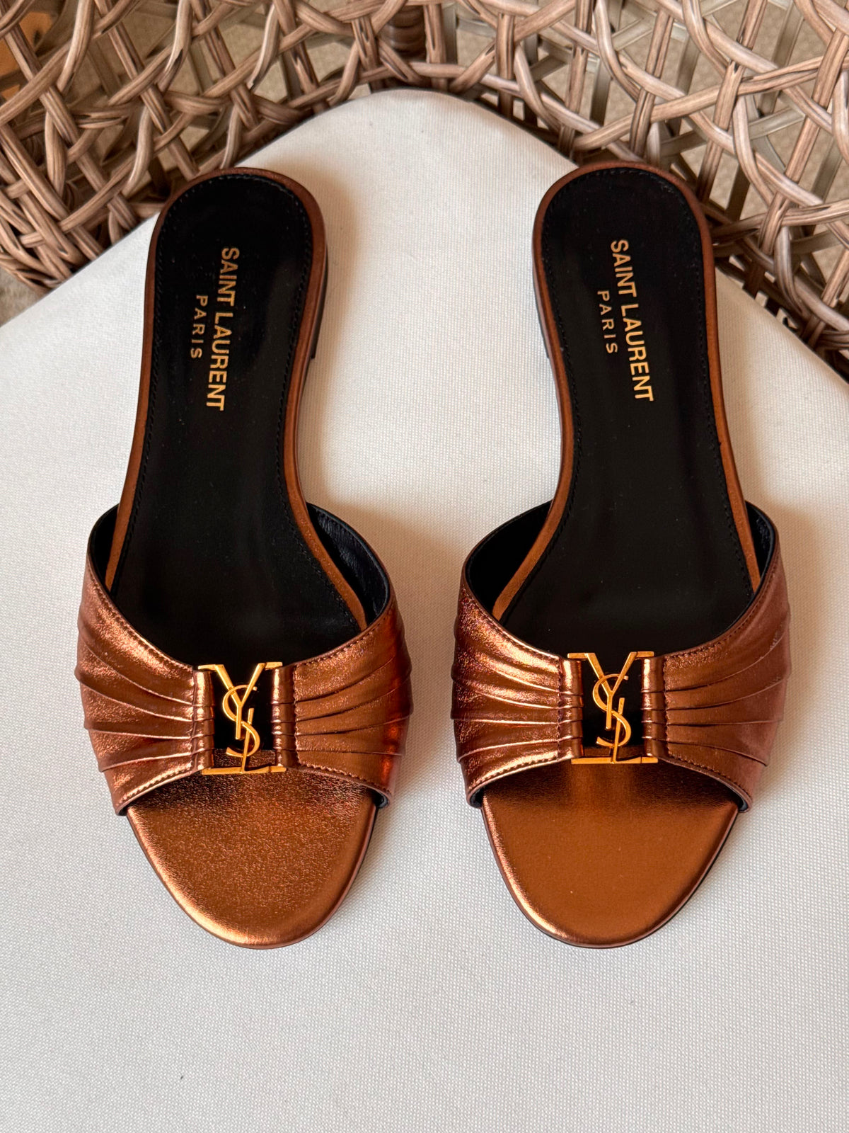 Saint Laurent Babylone Flat Slide