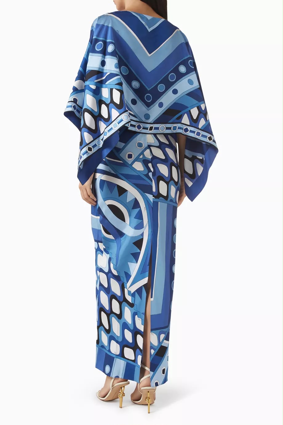 Pucci Vivara-print Maxi Dress in Silk Twill