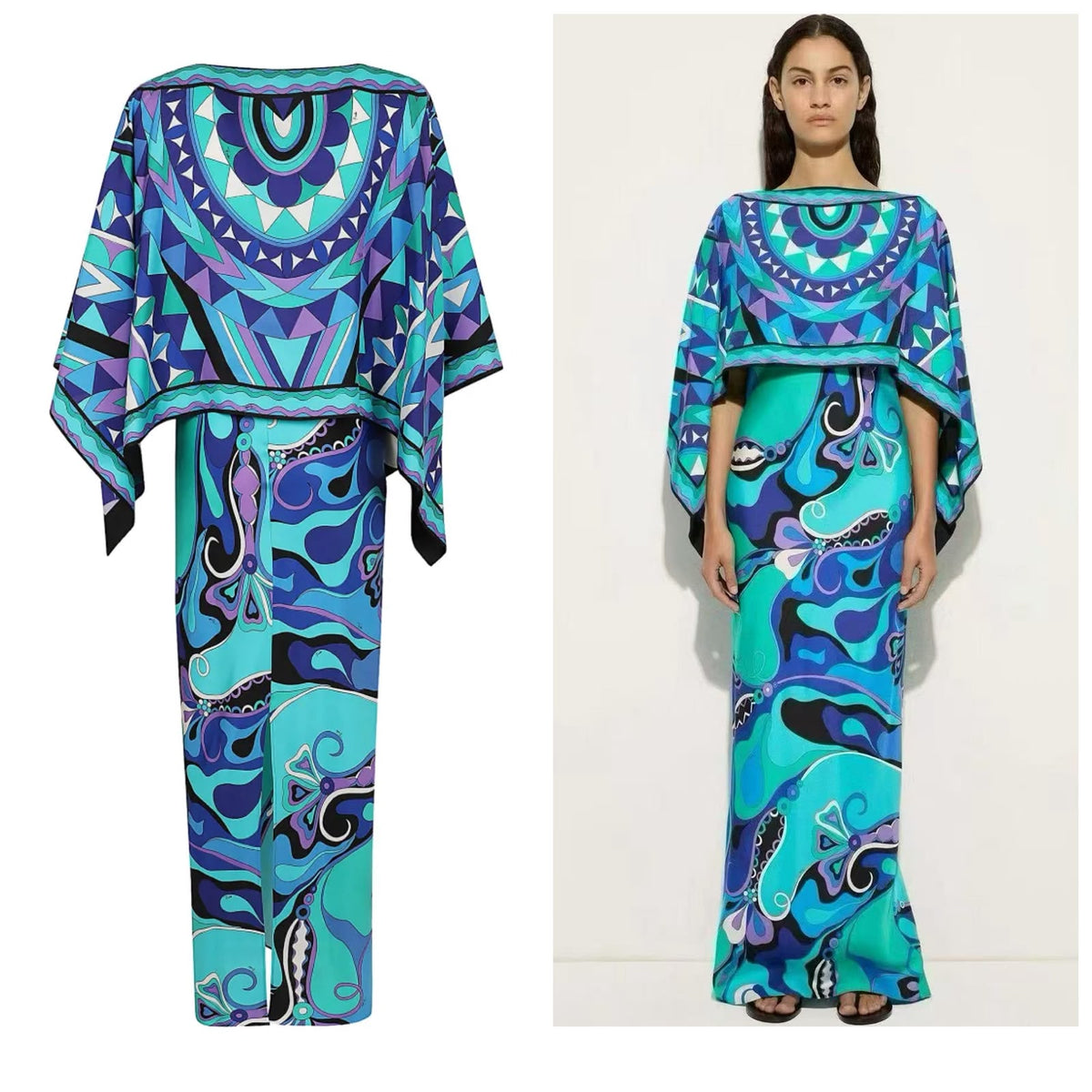 Pucci Orchidee Print Silk Dress