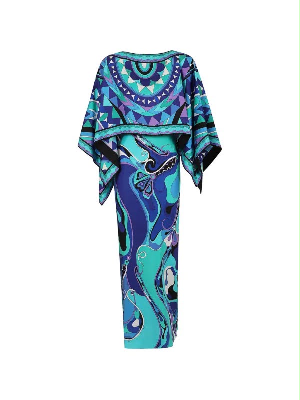 Pucci Orchidee Print Silk Dress