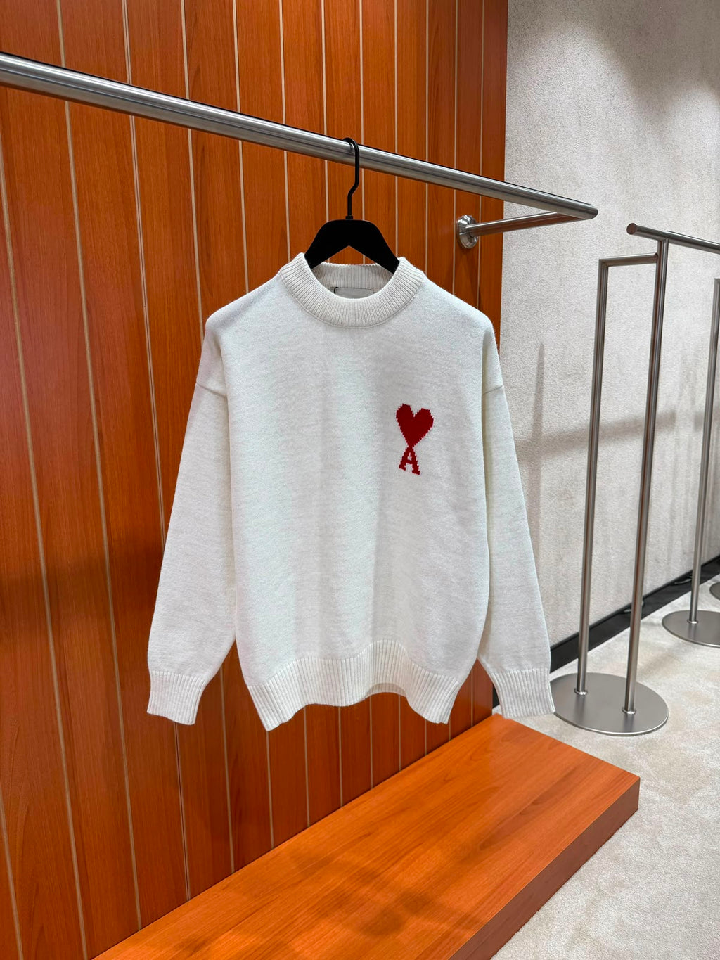 AMI Paris Ami de Coeur Crewneck Sweater