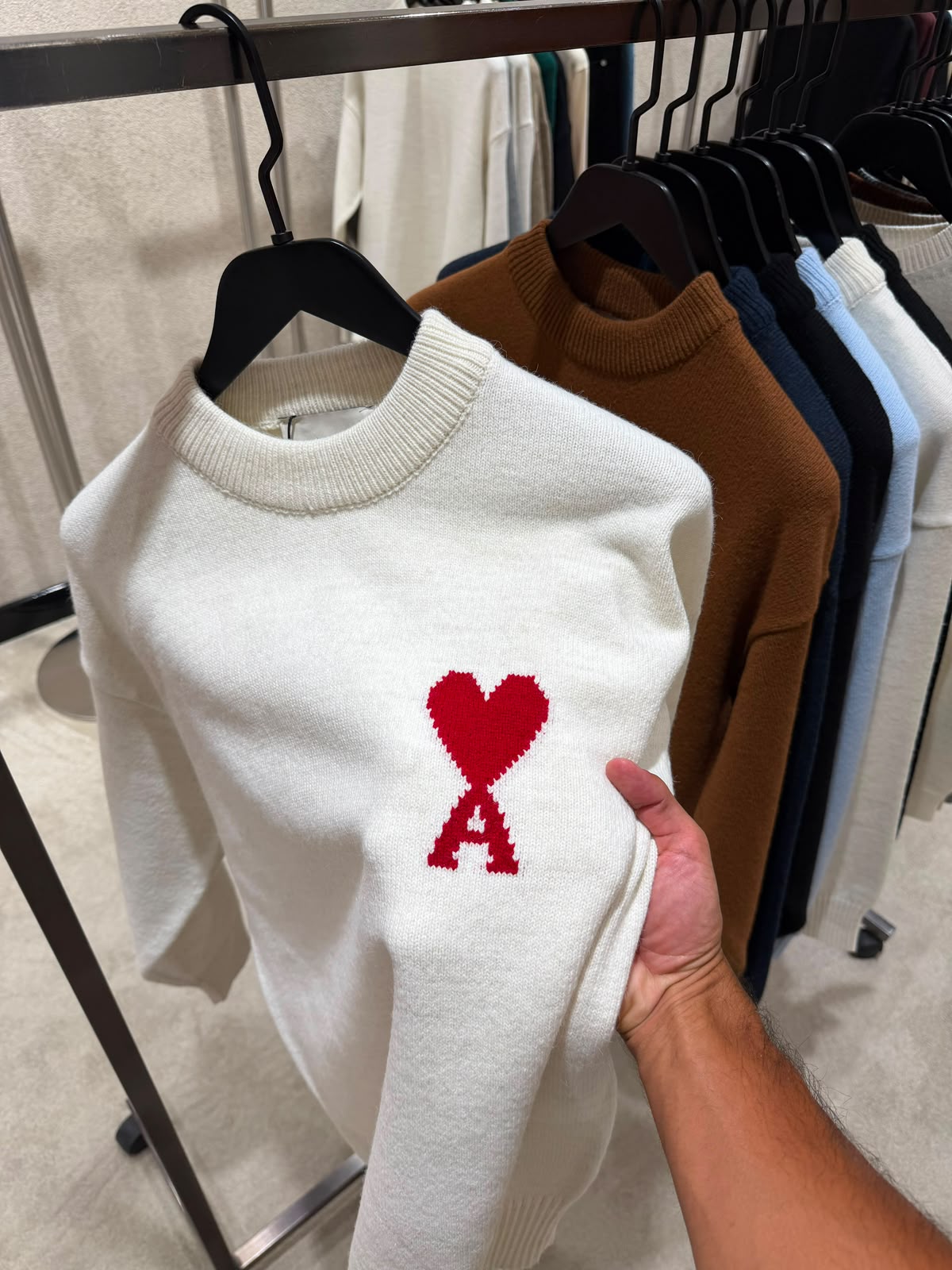 AMI Paris Ami de Coeur Crewneck Sweater