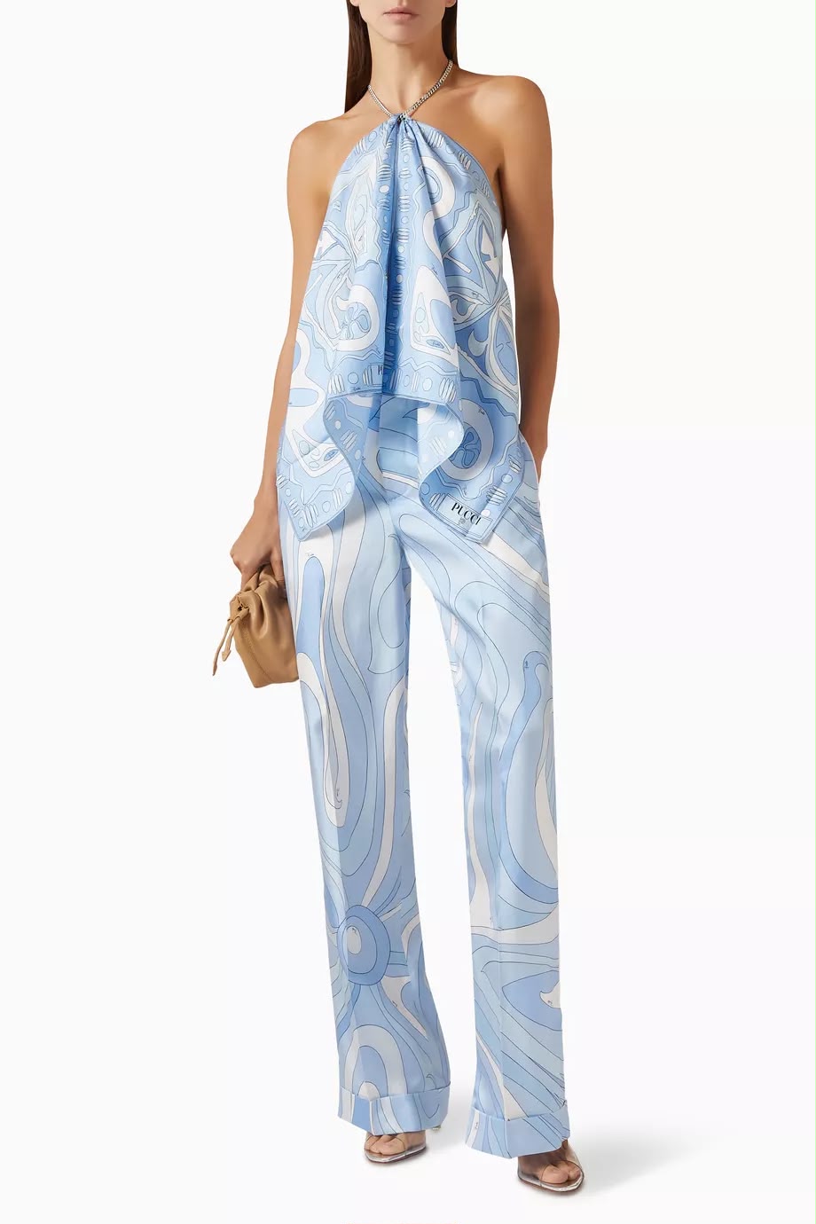 Pucci Marmo and Angoli Print Silk Matching Co-ord Set