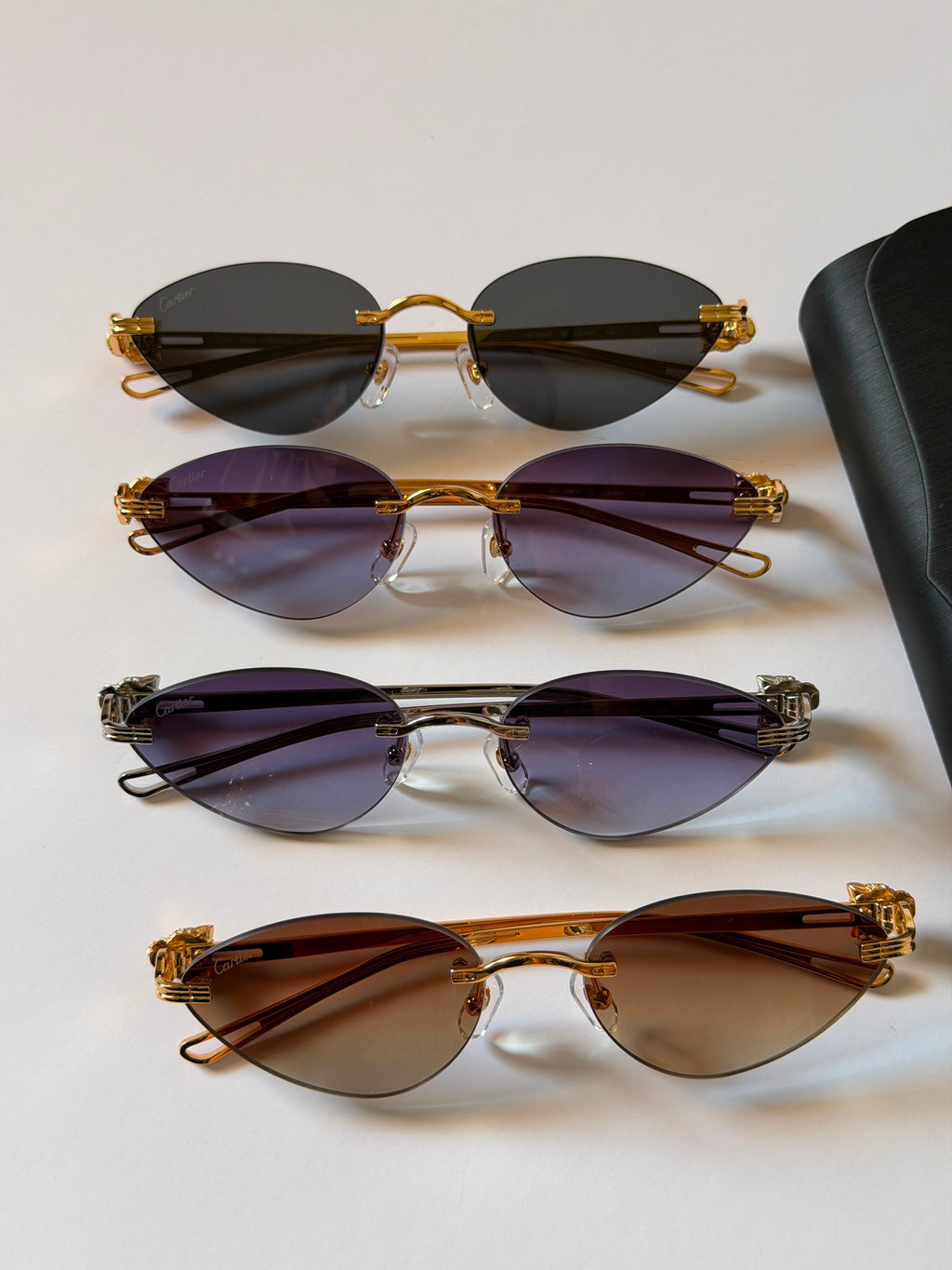 Cartier Panthère de Cartier Rimless Sunglasses