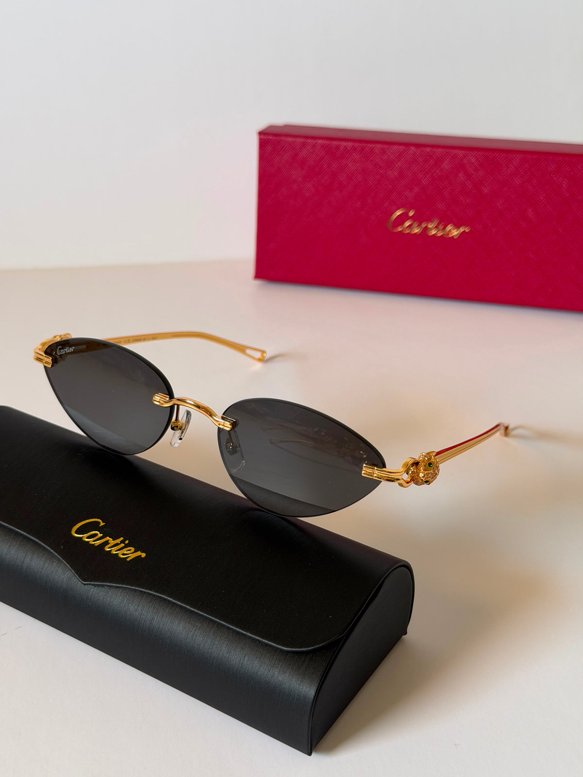 Cartier Panthère de Cartier Rimless Sunglasses