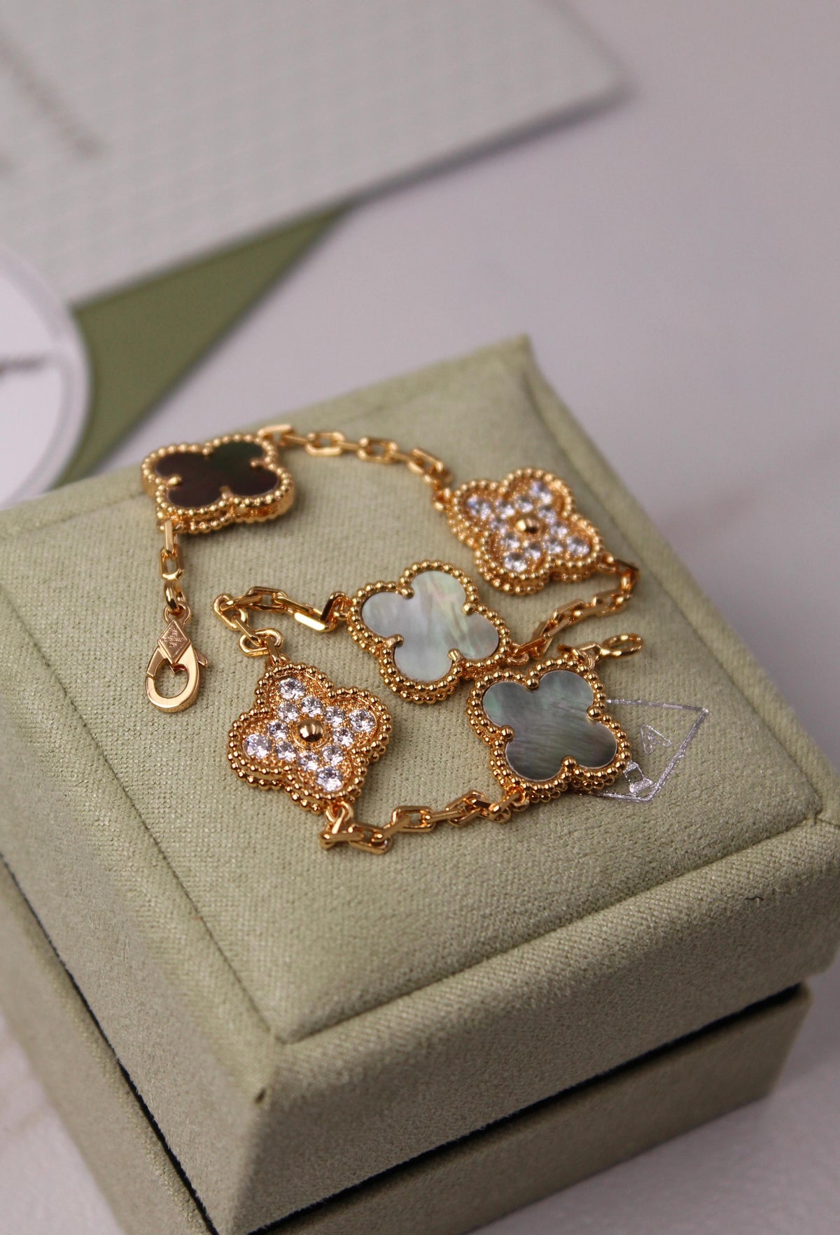 Van Cleef & Arpels Vintage Alhambra Motif Combination Bracelet