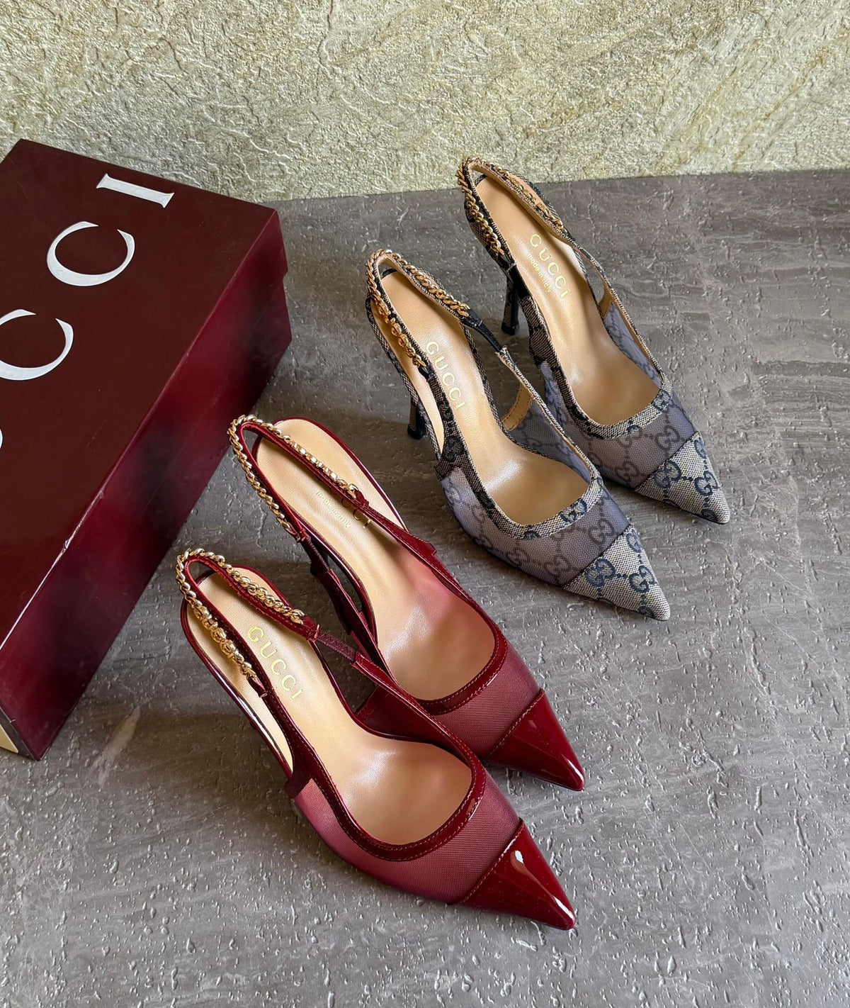 Gucci Signoria 105 Slingback Pumps