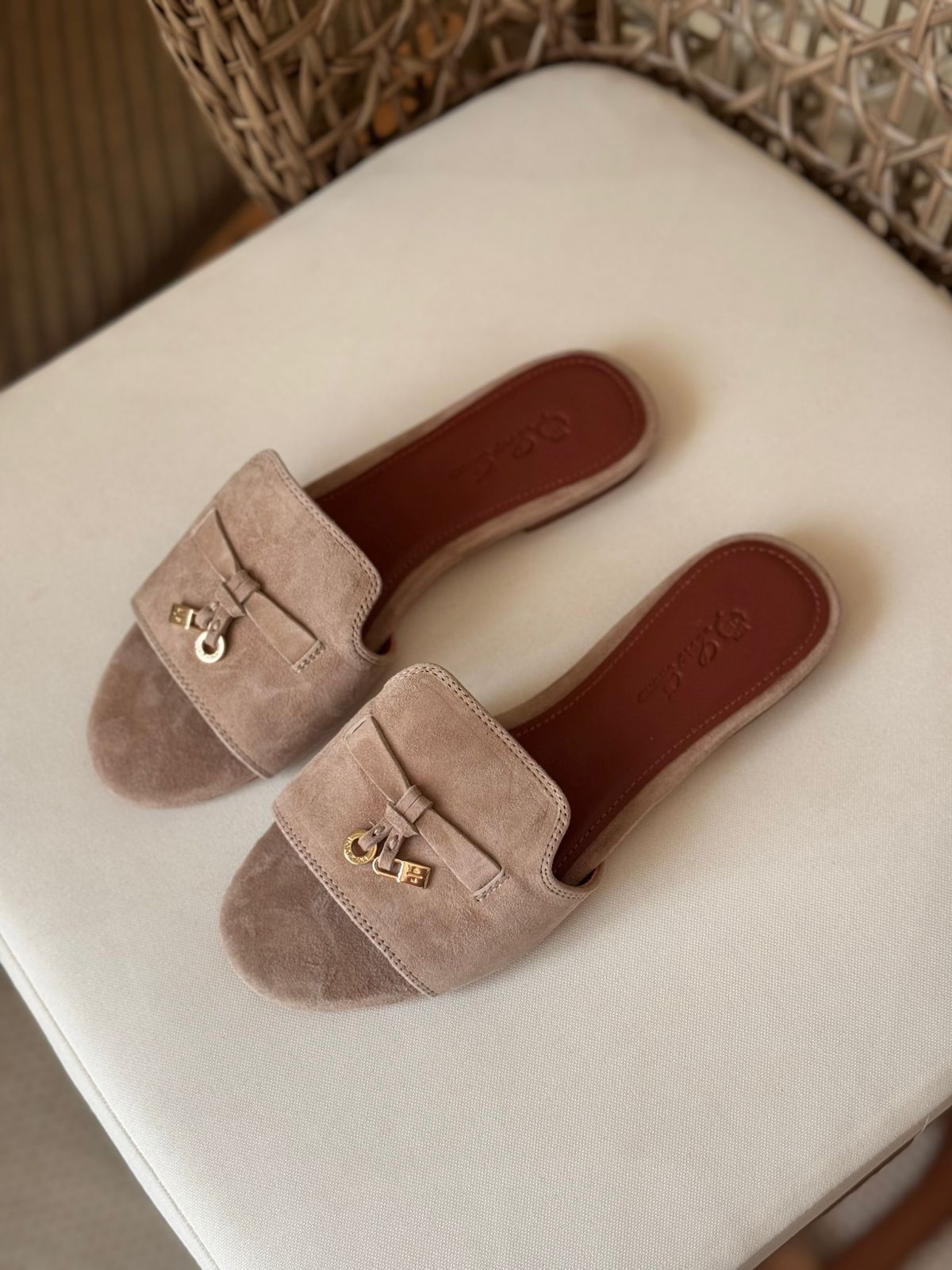 Loro Piana Summer Charms Flat Slides