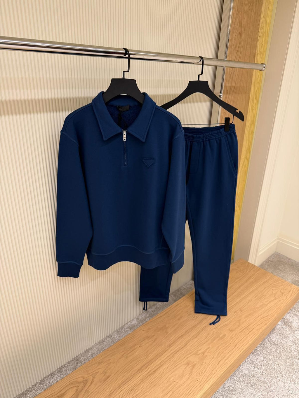 Prada Quarter-Zip Sweatshirt and Track Pants Set