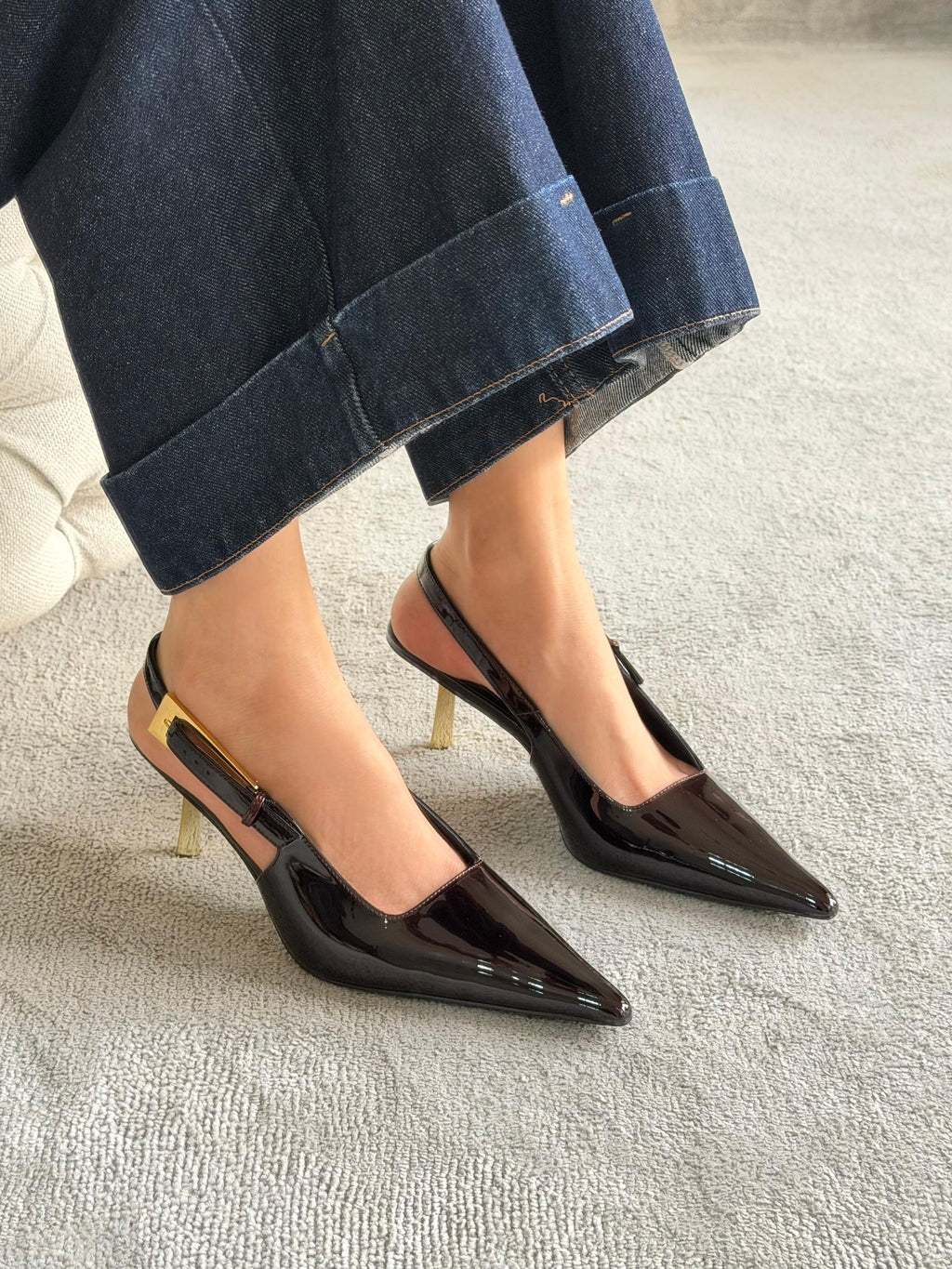 Saint Laurent Lee Slingback Pumps