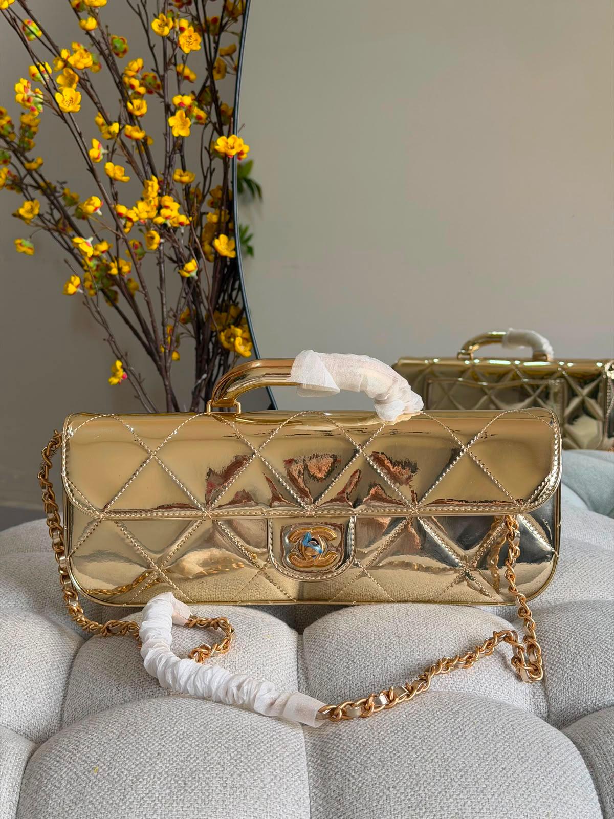 Chanel Classic Long Flap Bag with Top Handle