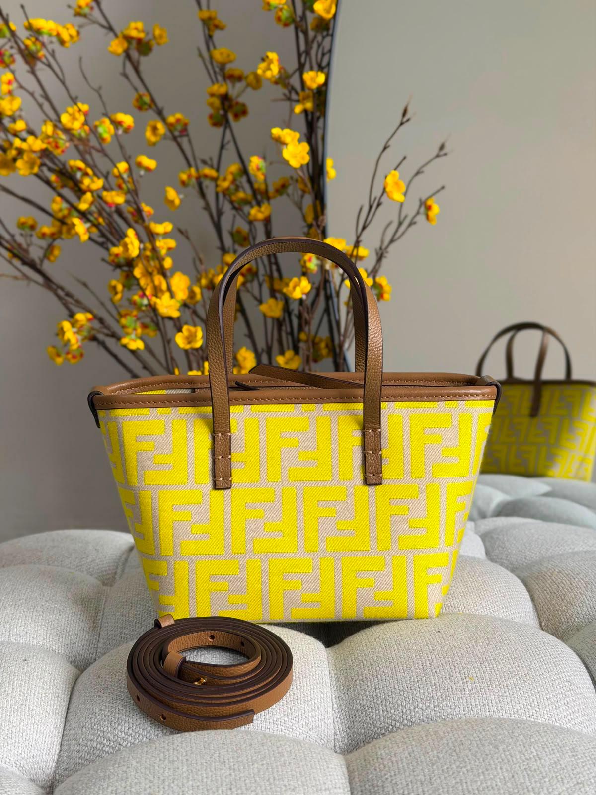 Fendi FF Jacquard Roll Mini Bag