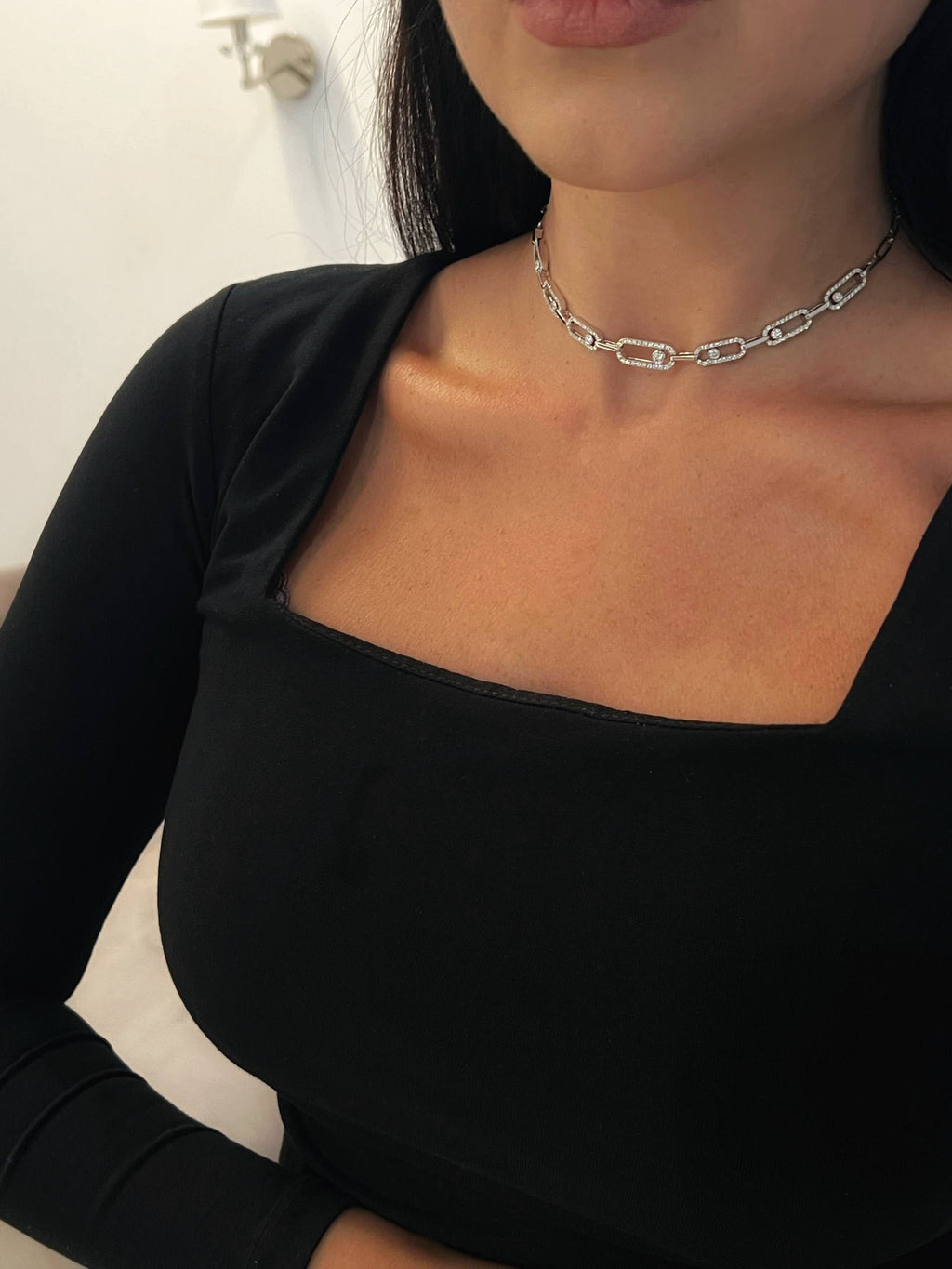 Messika Move Link Diamond Choker Necklace