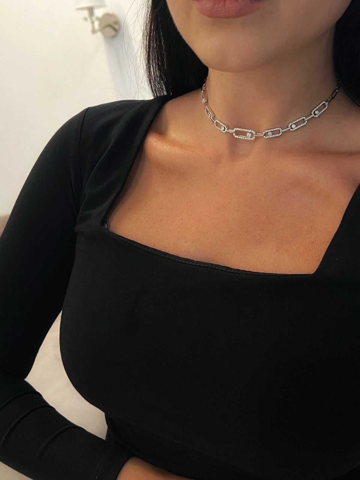 Messika Move Link Diamond Choker Necklace