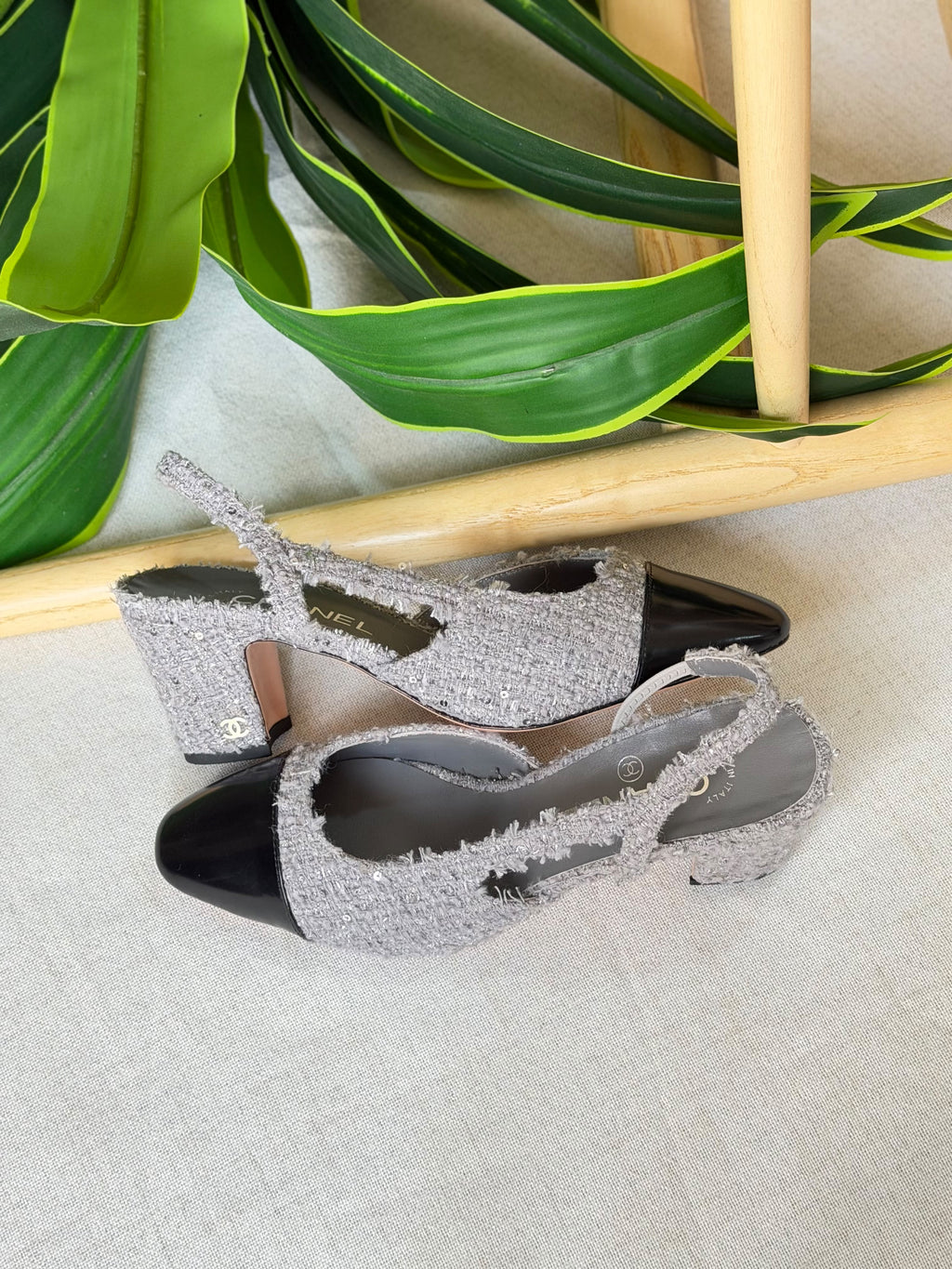 Chanel Suede Slingback Pumps