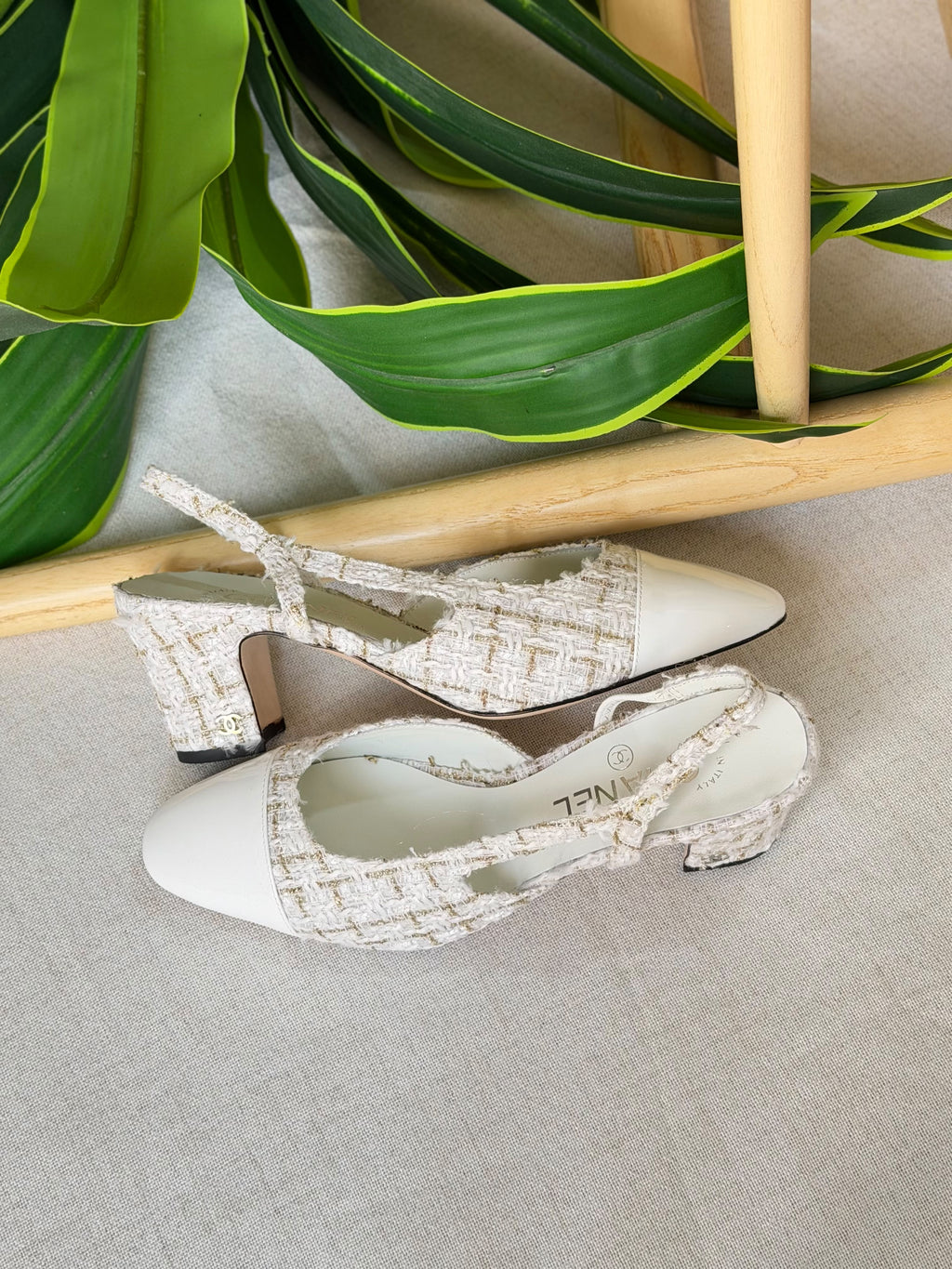 Chanel Suede Slingback Pumps