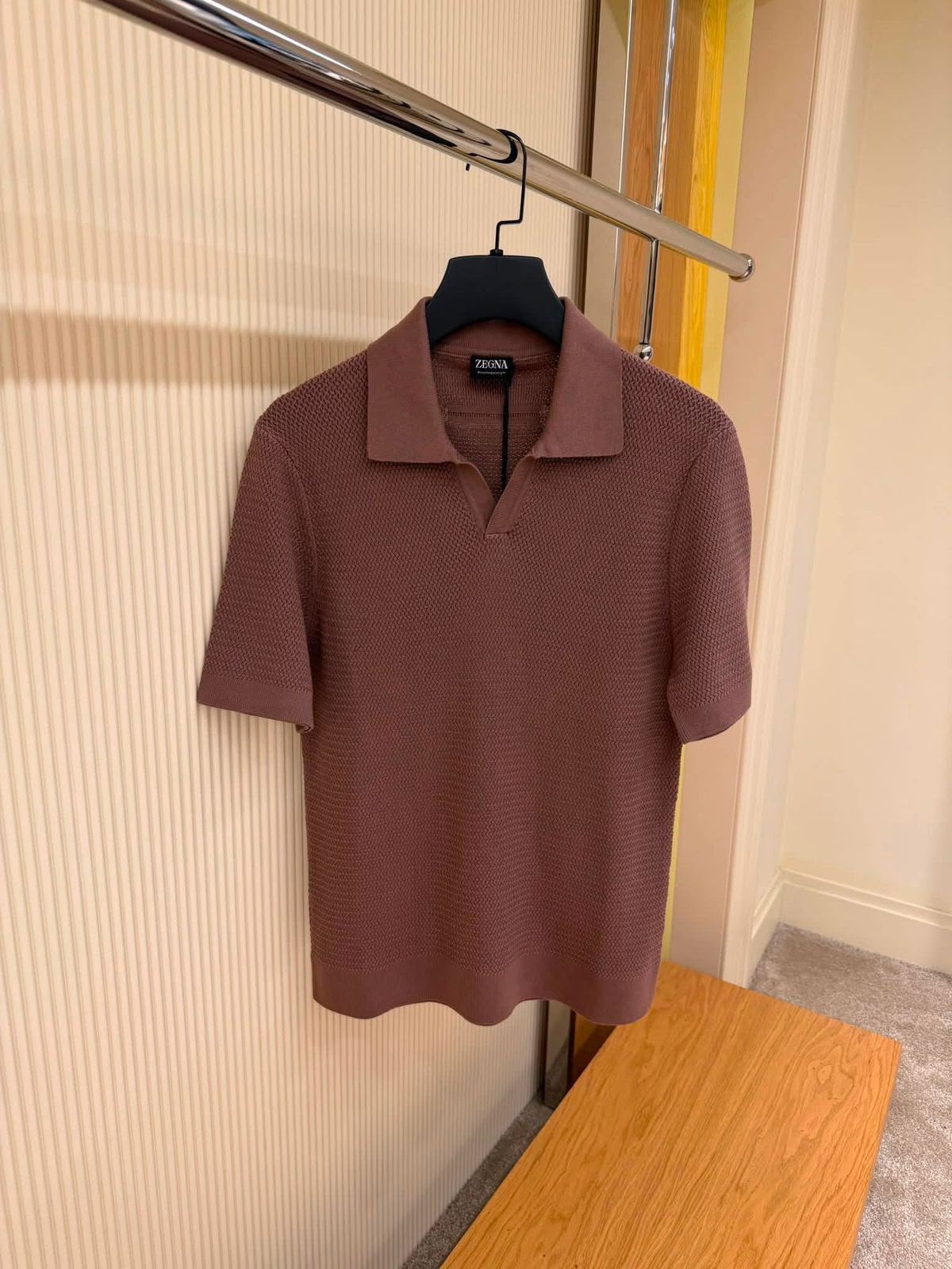 Zegna Oasi Cashmere Knit Polo Shirt