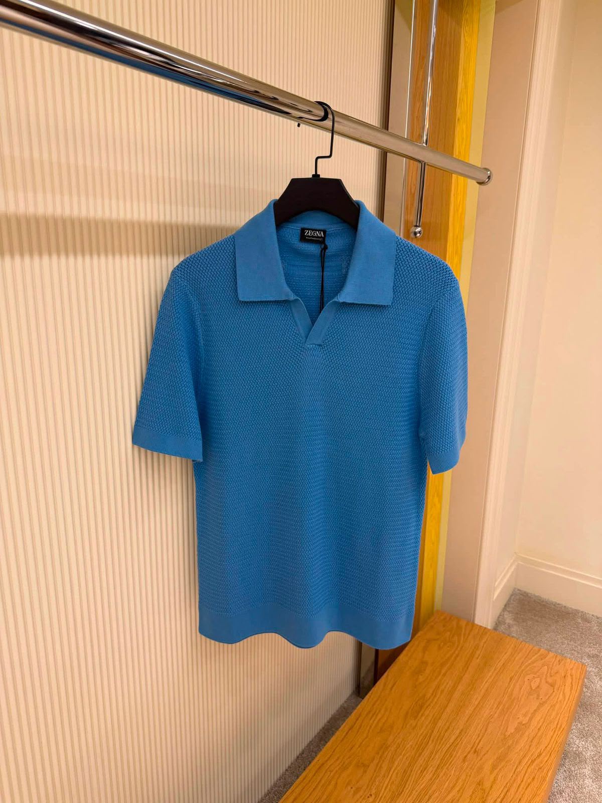 Zegna Oasi Cashmere Knit Polo Shirt