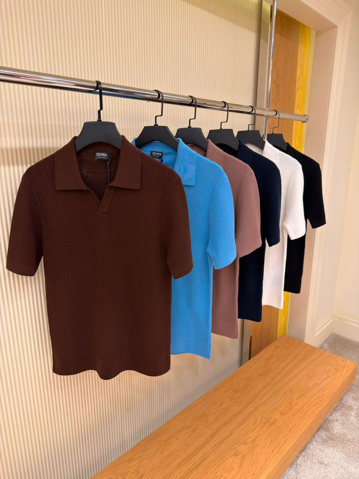 Zegna Oasi Cashmere Knit Polo Shirt