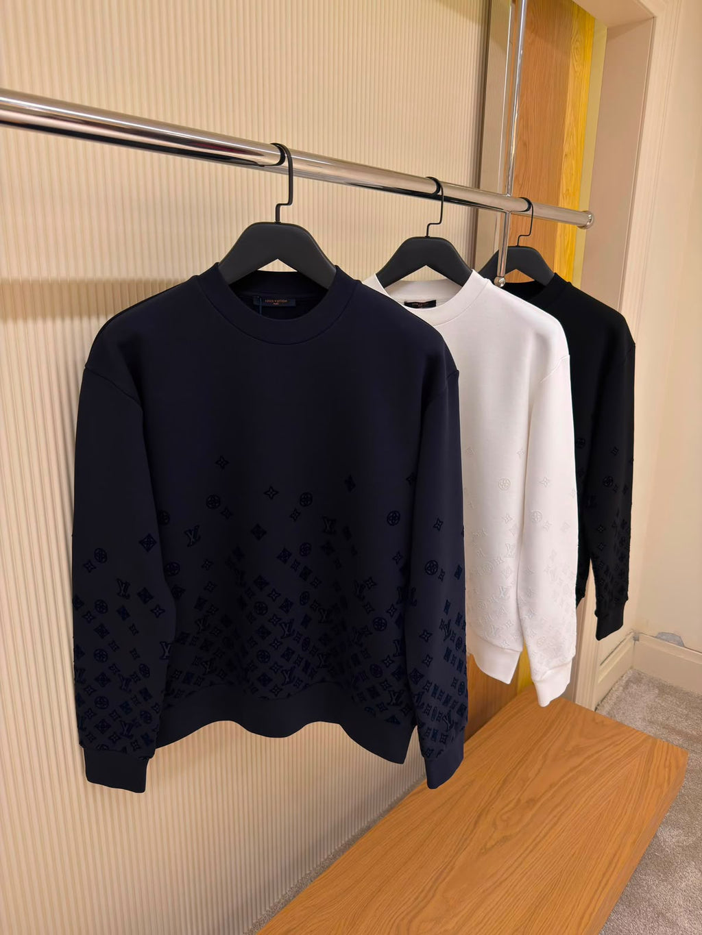 Louis Vuitton Monogram Mix Cashmere Crewneck