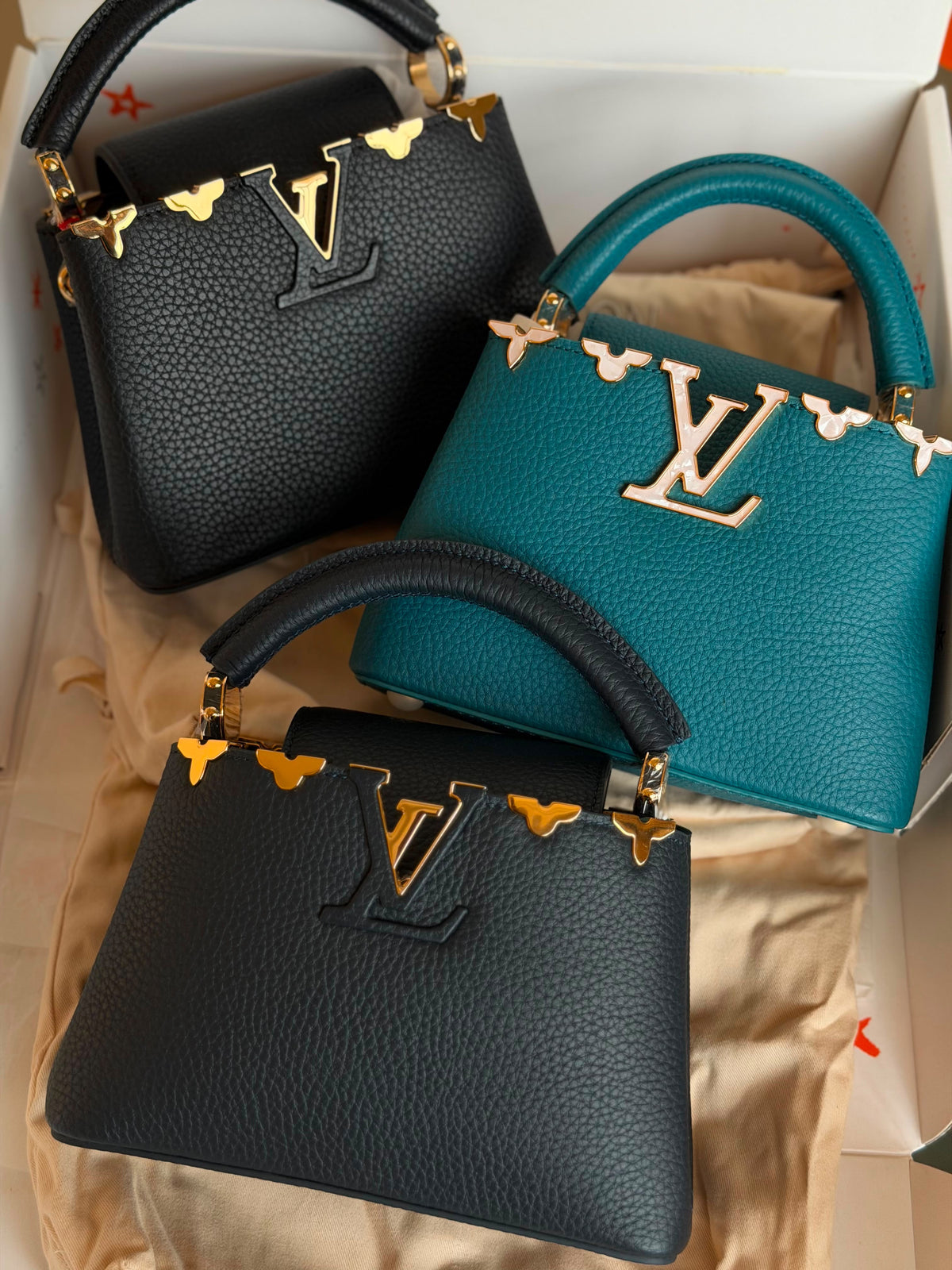Louis Vuitton Capucines Mini Flower Crown bag