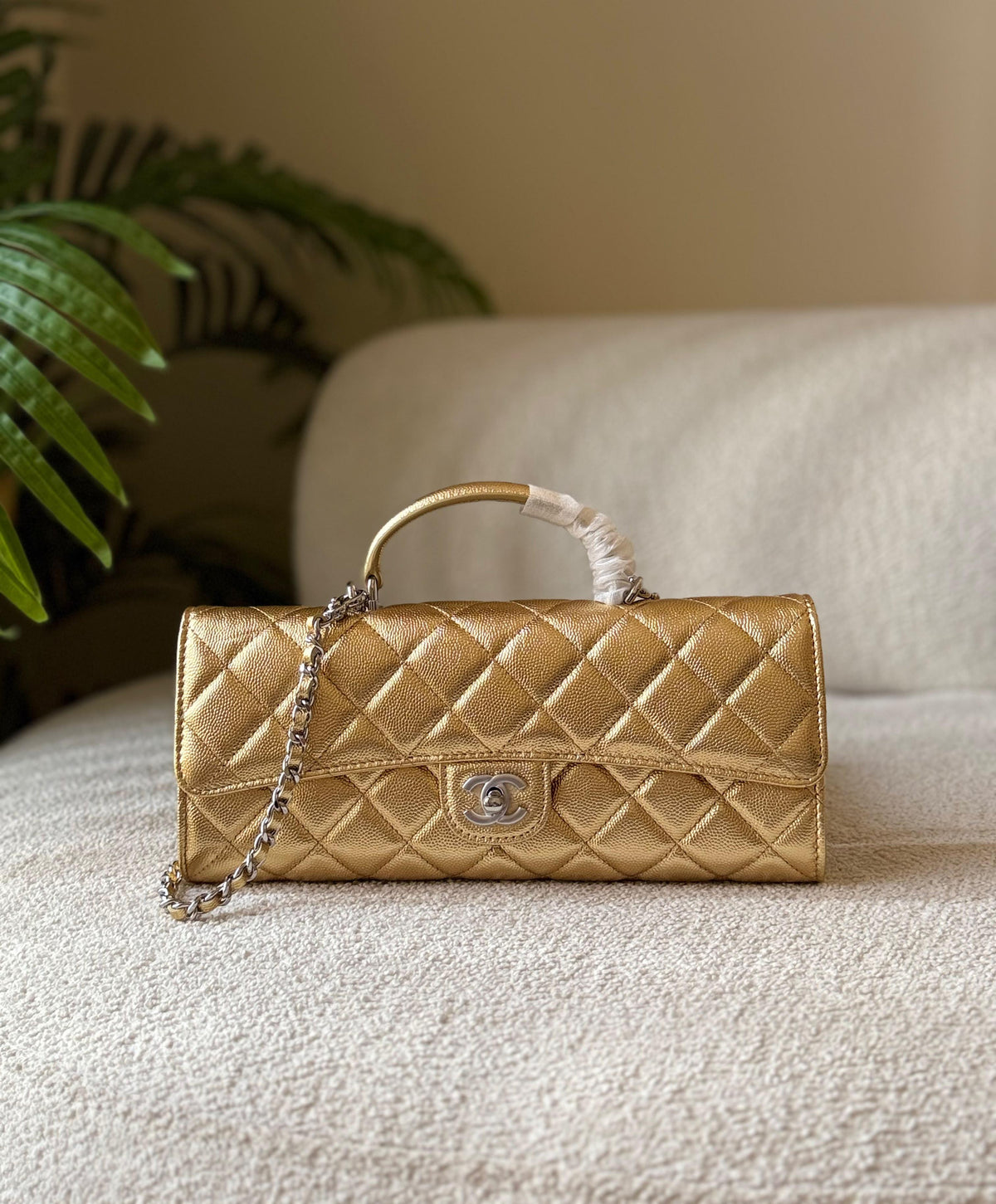 Chanel Top Handle East-West Flap Bag