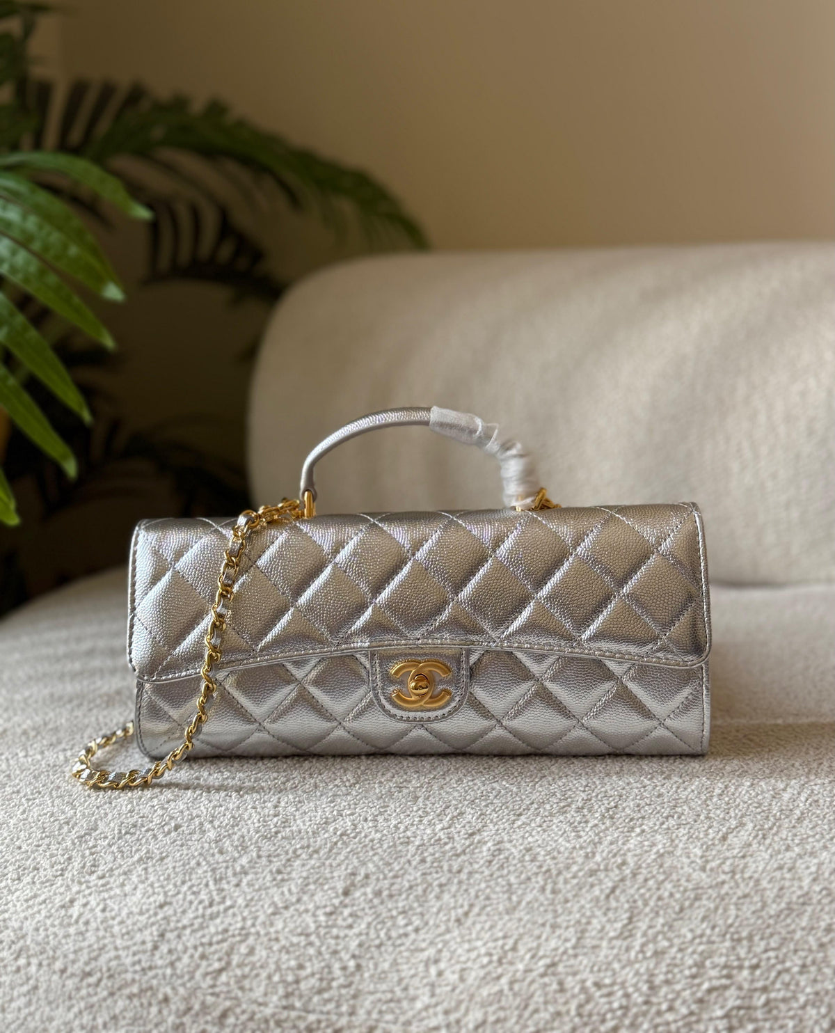 Chanel Top Handle East-West Flap Bag