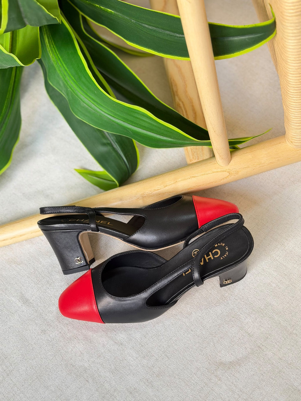 Chanel Suede Slingback Pumps