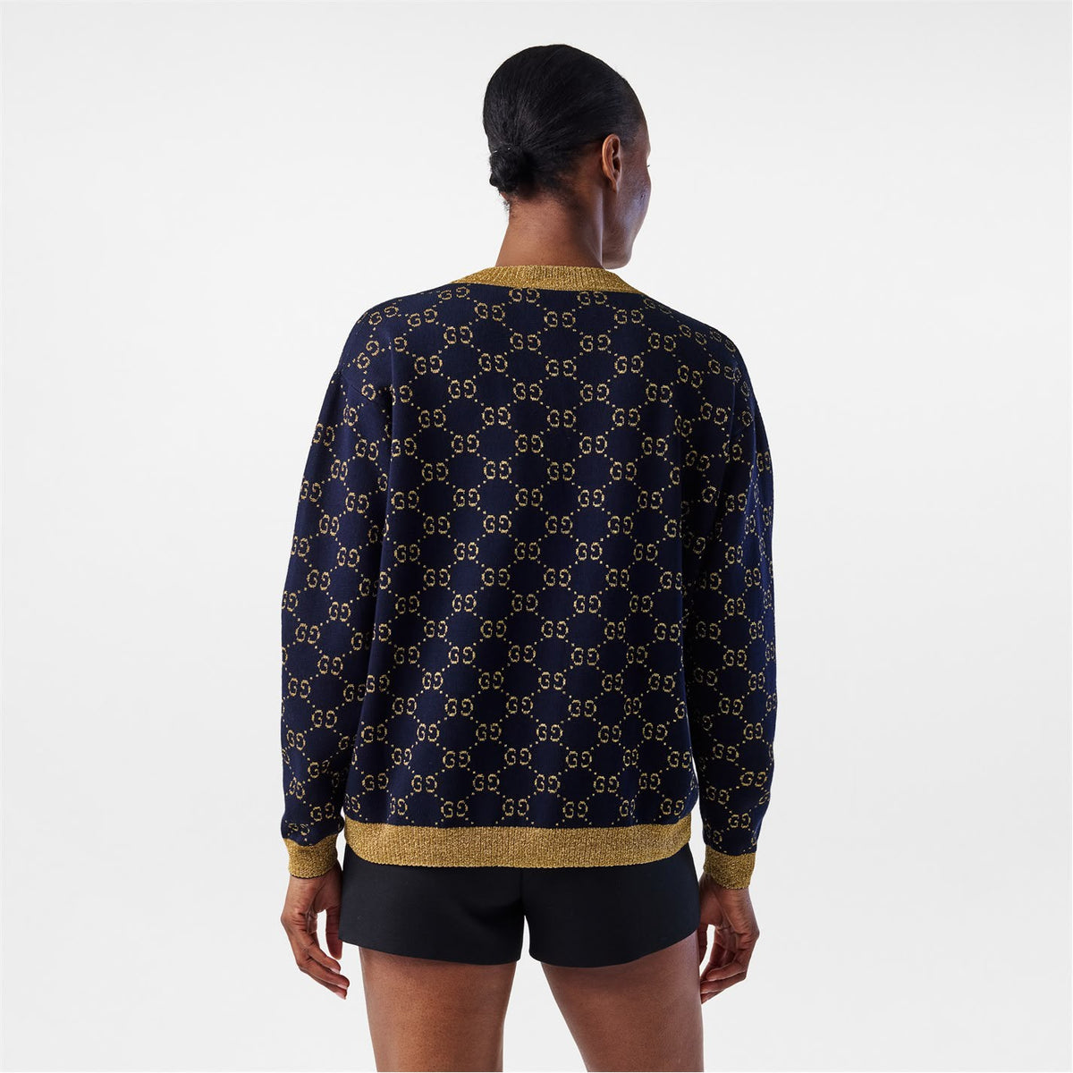 Gucci GG Cotton Lame Cardigan