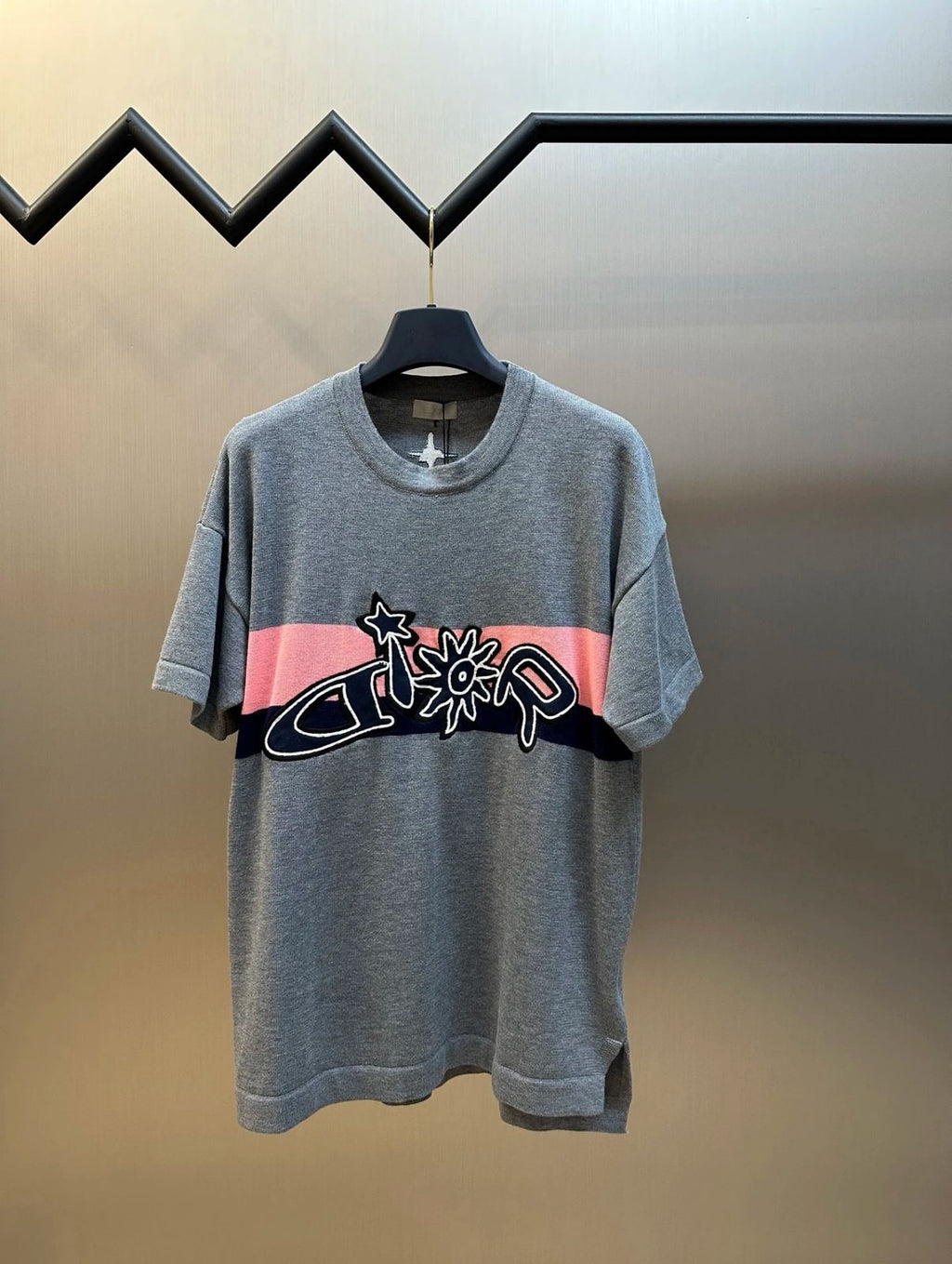 Dior and Lewis Hamilton Short-Sleeved Knitted T-Shirt
