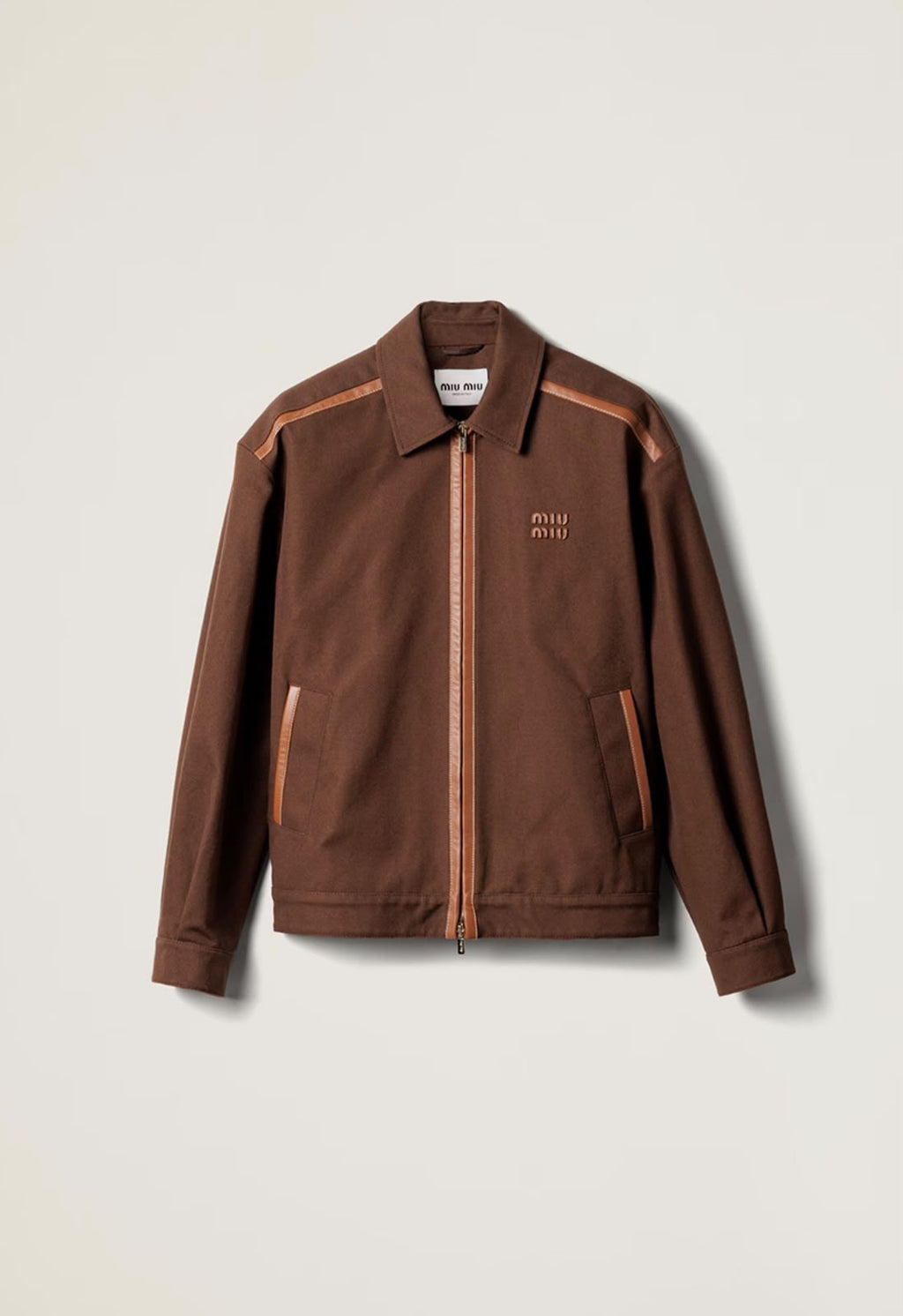 Miu Miu Jacquard Canvas Blouson Jacket