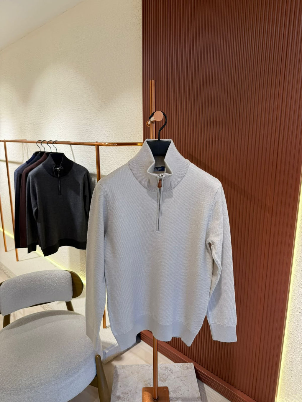 Loro Piana Roadster Cashmere Half-Zip Sweater