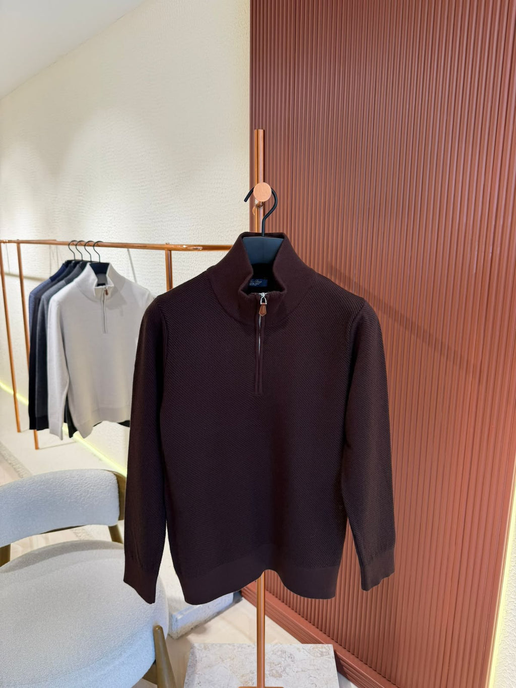 Loro Piana Roadster Cashmere Half-Zip Sweater