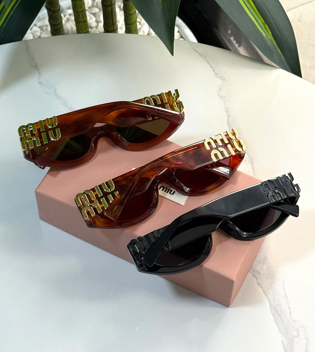 Miu Miu Glimpse Oval Sunglasses