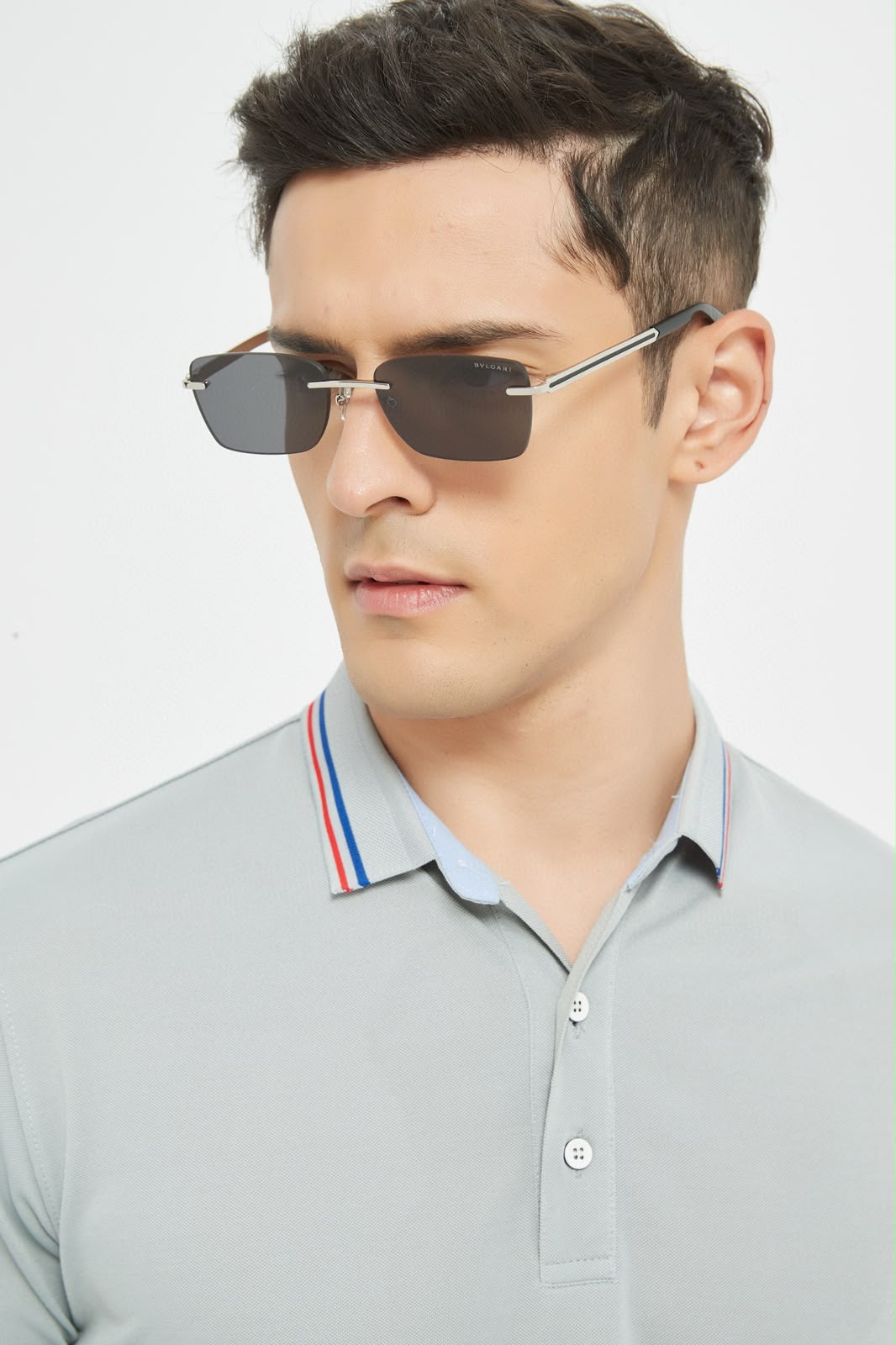 Bvlgari Serpenti Viper Rimless Sunglasses