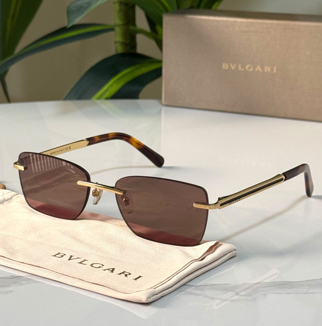 Bvlgari Serpenti Viper Rimless Sunglasses