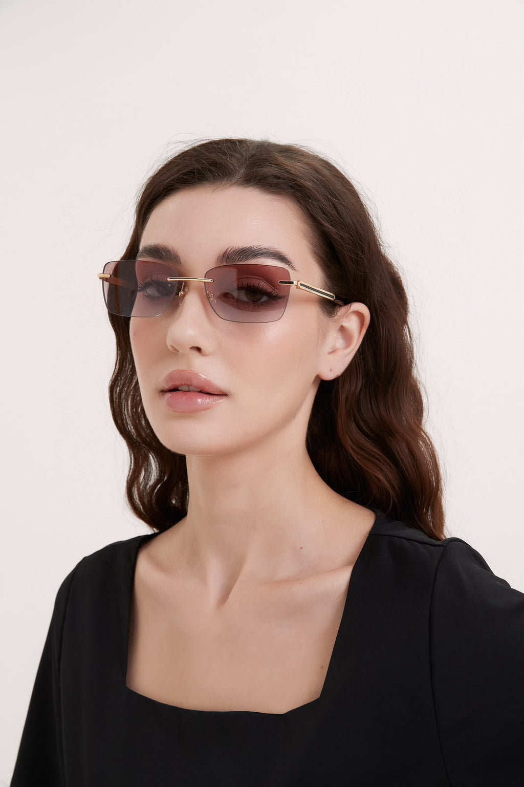 Bvlgari Serpenti Viper Rimless Sunglasses