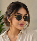 Bvlgari Serpenti Forever Oval Rimless Sunglasses