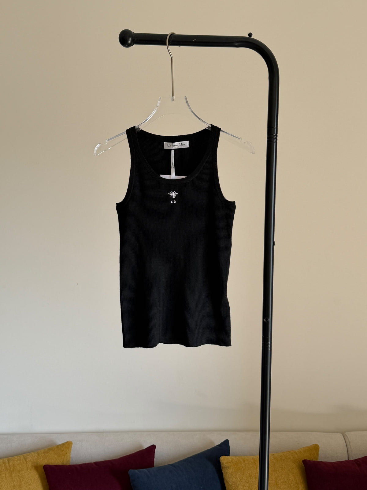 Dior Ribbed Cotton Jersey Tank Top