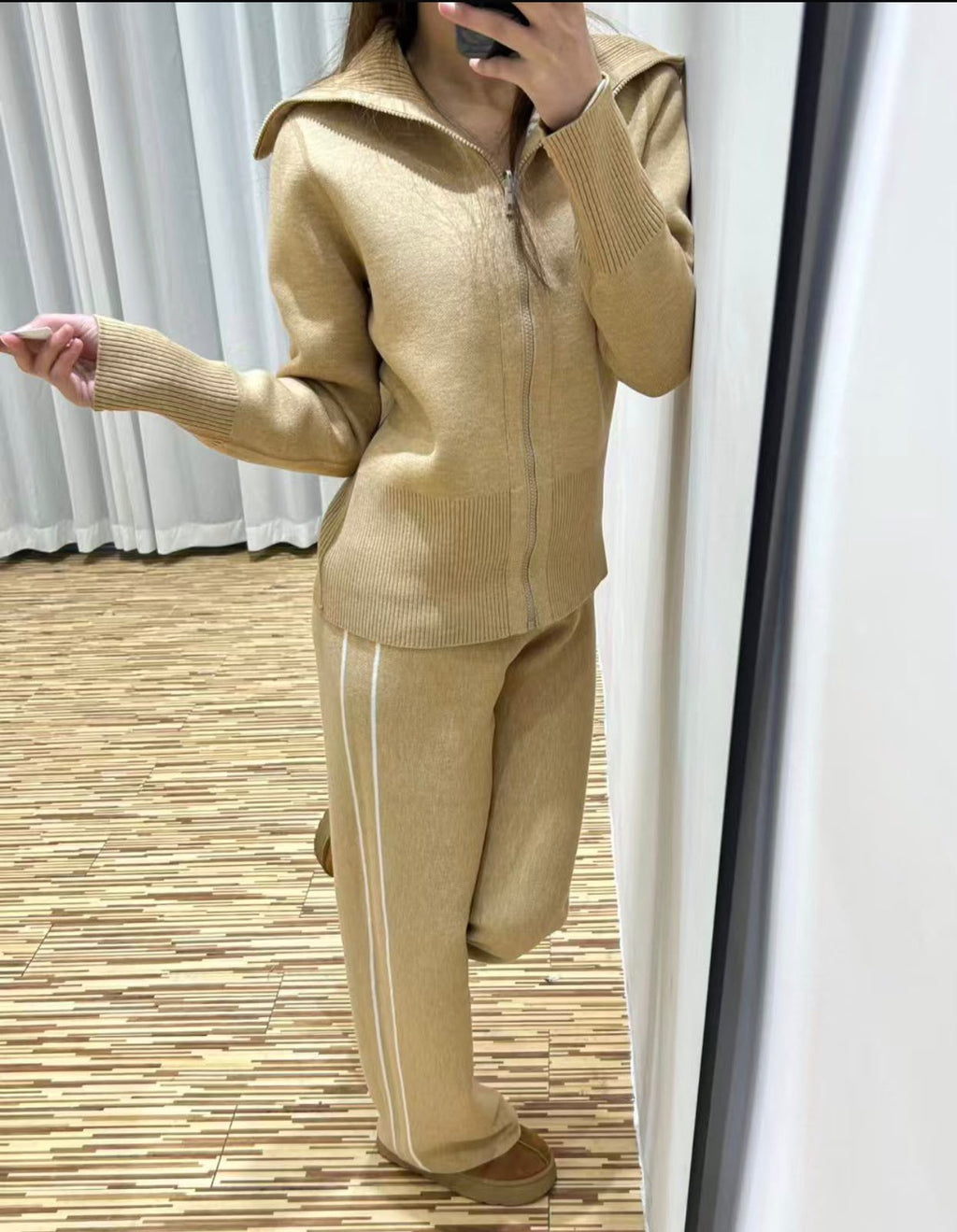 Dior Reversible Zipped Cardigan with Hood Set