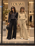 Loewe Cropped Utility Technical Jacket & Wide Leg Pant Co-ord Set