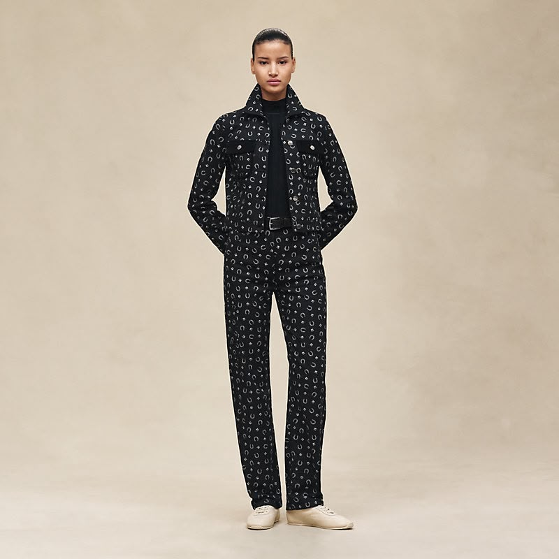 Hermes Porte-Bonheur Bandana Denim Set