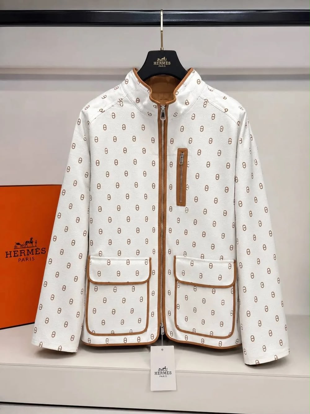 Hermes Chaîne D'Ancre Reversible Short Coat